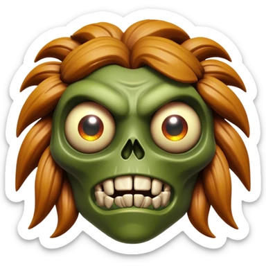 3D, cinematic ultra detailed 32k HD Doom srhoom in pvz 1, brought to life with stunning visual details, each lash, eye, and hair is shown in stunning detail, rich textures, visually rich, so lifelike that it feels like it could leap off the page at any moment sticker