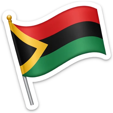 Pan African flag sticker