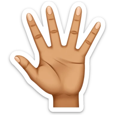 des doigt faisais le chiffre 2 et les autre doigt ferme  sticker