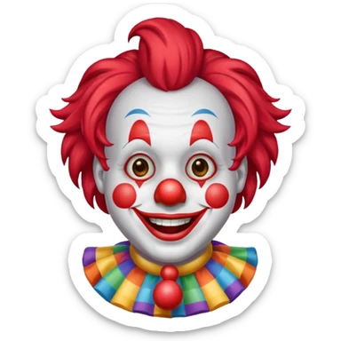  Clown with horn  sticker