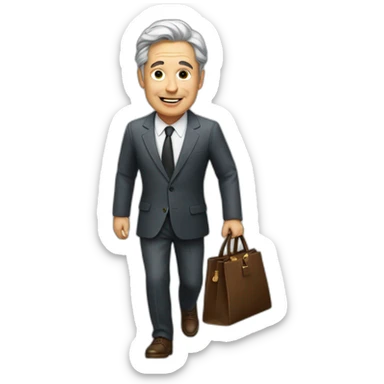 A billionaire man wandering sticker