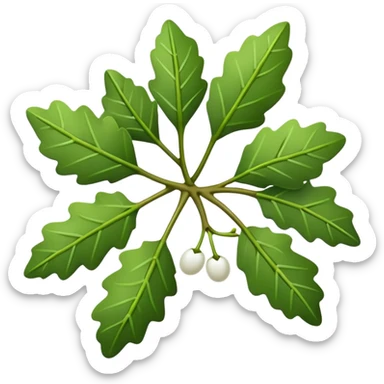 Mistletoe christmas sticker