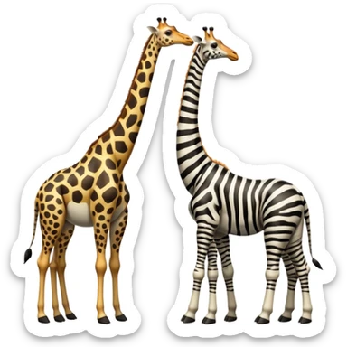 Zebra + Giraffe + Brachiosaurus = sticker