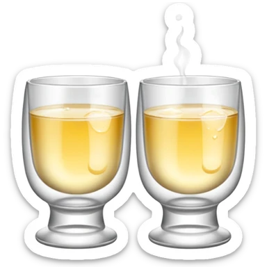 Two Baijiu cups are toasting sticker