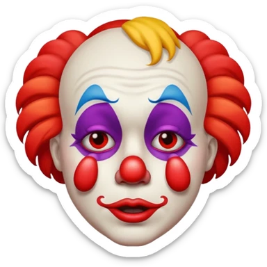 clown facepalm emoji sticker