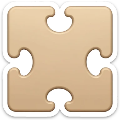 🧩🧩🧩 single-puzzle-piece-in-a-beige-color,-representing-a-flexible-or-undefined-category sticker