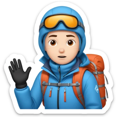 Inoxtag en haut de l’everest  sticker