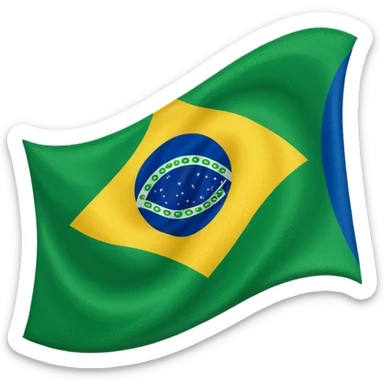 Brazil flag sticker