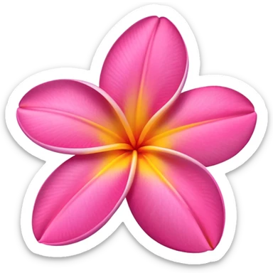 Plumeria sticker