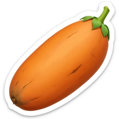pointy sweet potato no green part sticker
