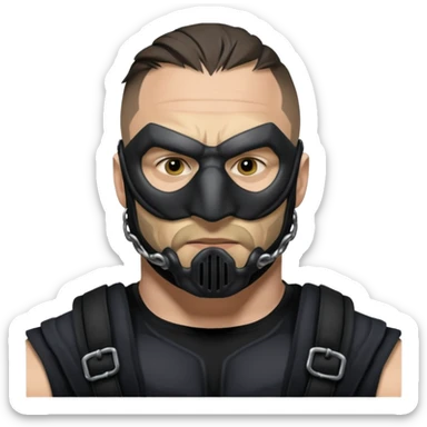 tom hardys bane from batman the dark knight sticker