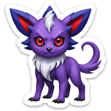 Sableye-Absol-Purloin-hybrid-fusion (full body) sticker