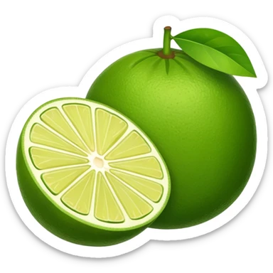 Lime Cut Fruit sticker
