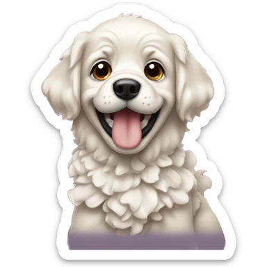 Cachorro comendo ruffles sticker