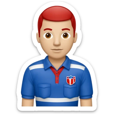 referee american football blue (#00A3E0) and red (#F9423A) sticker