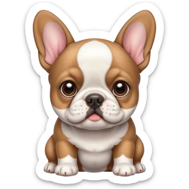 a French bulldog puppy sticker