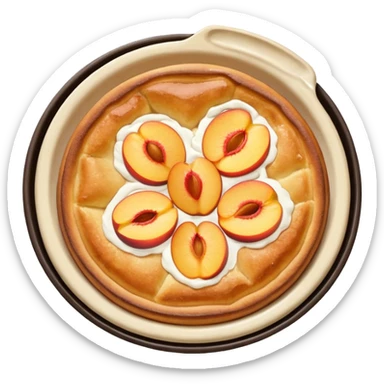 peach dutch baby sticker