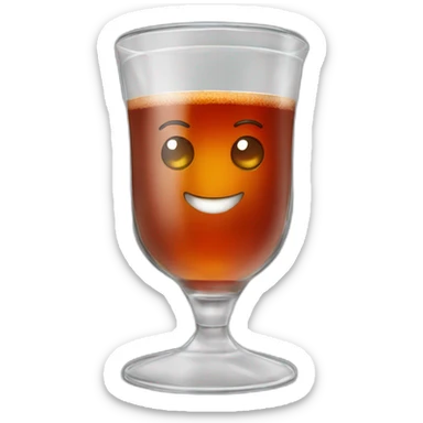 Turkish tea in a Turkish glass sticker