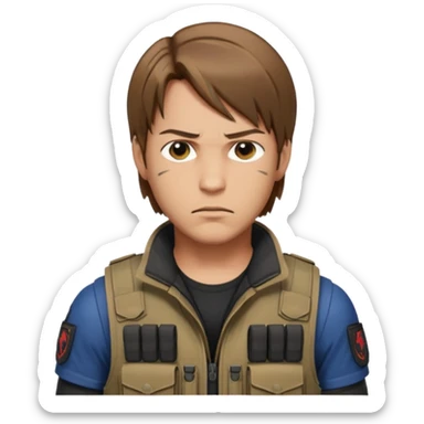 Leon Kennedy from resident evil 4 sticker