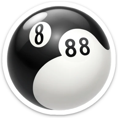 8 ball pool ball sticker