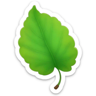 windy floating leaf sticker