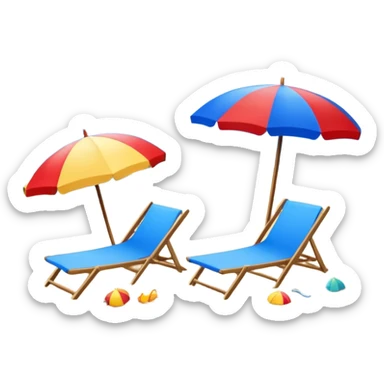 Cosas de playa sticker