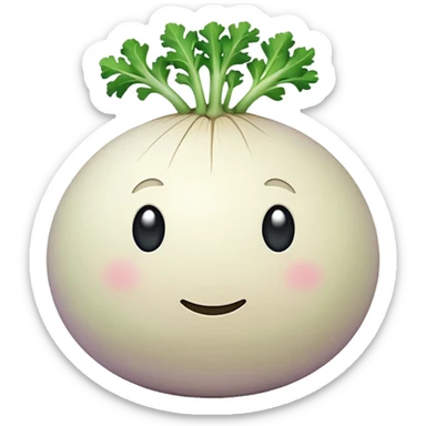 turnip no face sticker