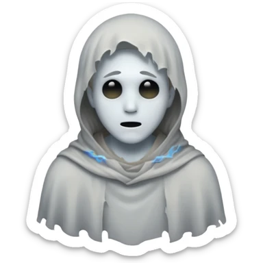 Gothic style ghost male sticker