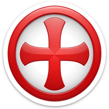 Red circular cross icon, white wrong symbol in center, glossy 3D button style, smooth surface, soft shadow, minimal design, centered composition, high resolution sticker