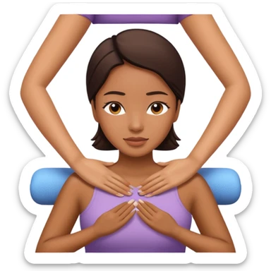 Philippines woman is getting a massage sticker