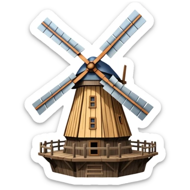 Dutch Windmill sticker