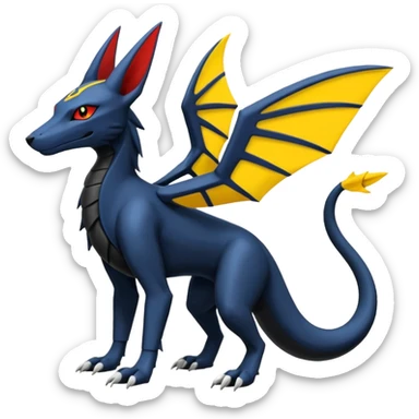Heliolisk-Salandit-Anubis-Sergal-Umbreon-Cyclizar-Genesect-Pokémon, full body sticker