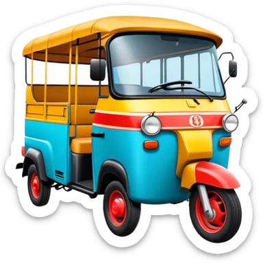 sri lanka tuk tuk sticker