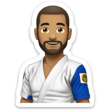 No gi bjj guy sticker