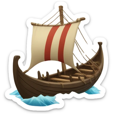 Viking longboat sticker