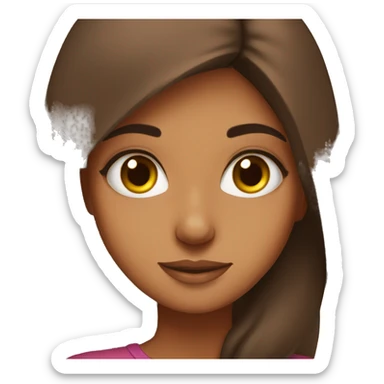 selfie of a girl indoors brown skin, Pakistani girl sticker