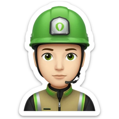 ojek online driver, using motorbike, the helmet is green. green jacket, not green motorbike (maybe a black jacket with green stripes just a little) then please make the driver not looking at "camera". the first one is good. but can you make the driver just look at the road not looking at me sticker