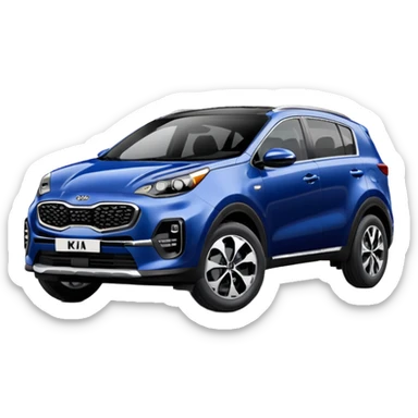 Kia Sportage 2021 darkest blue sticker