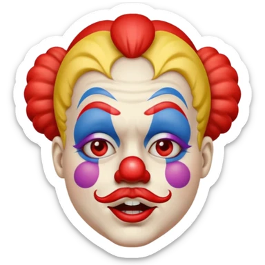 clown facepalm emoji sticker