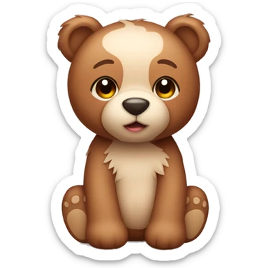 cutest teddy bear sticker