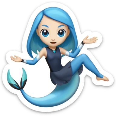 Meloetta-Gible-Pokémon-Fakémon-fusion-hybrid-creature sticker