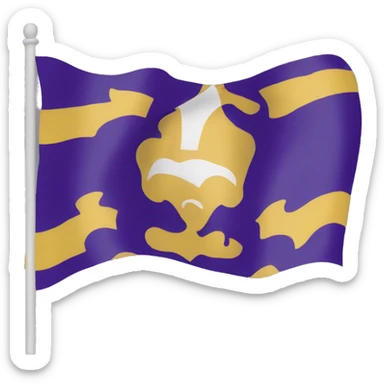 Louisiana state flag sticker