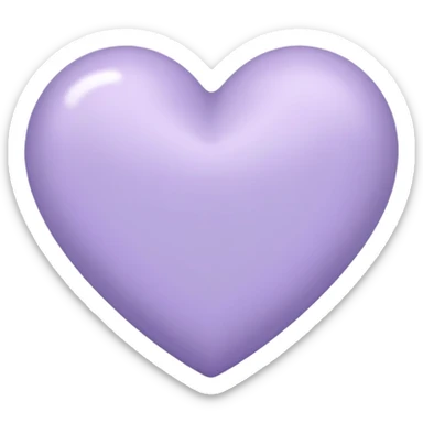 aesthetically pleasing lavender-colored heart sticker
