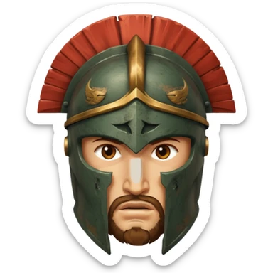 Spartan HOPLITE  face sticker