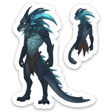 Cool Edgy Vernid species by LiLaiRa full body sticker