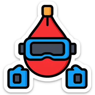 speed bag with VR headbands and headwrists sticker