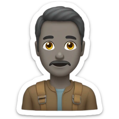 Un gars qui pleure  sticker