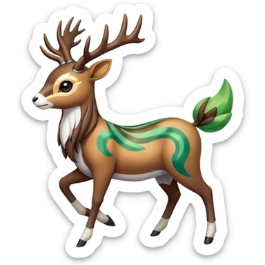 Meloetta-Sawsbuck-Skiddo-Pokémon-Fakémon-creature sticker