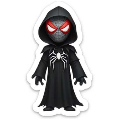 Grim Reaper dressed as Spider-Man sticker