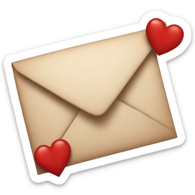 romantic letter sticker
